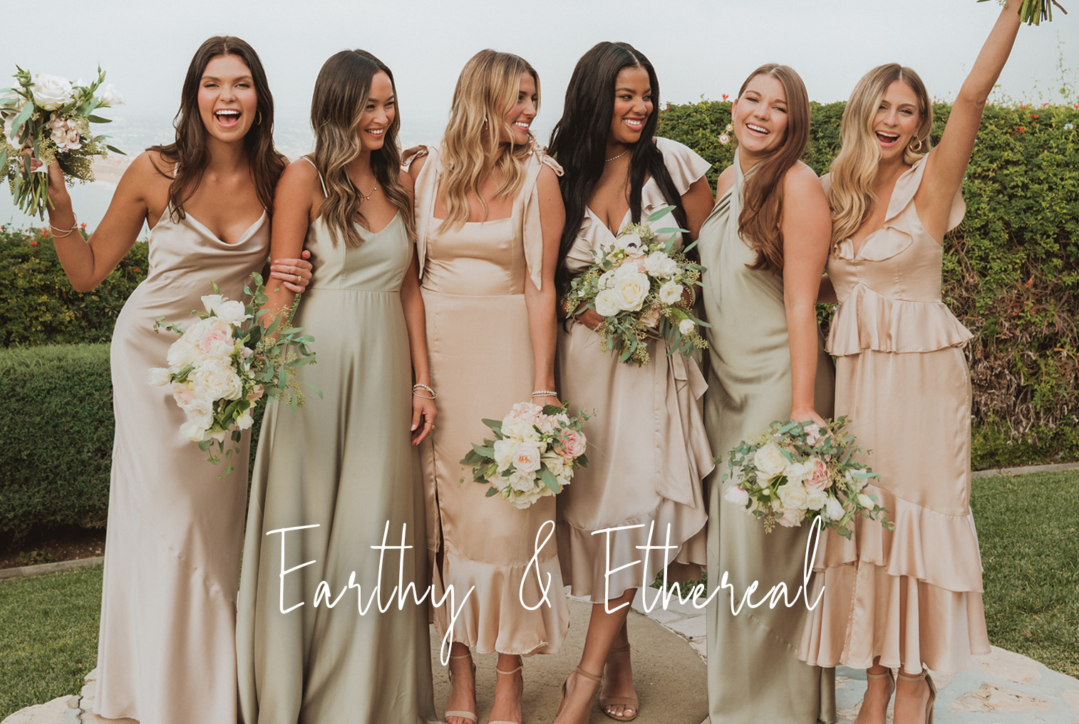 Champagne Bridesmaid & Wedding Guest Dresses - Satin & Chiffon – Show Me  Your Mumu