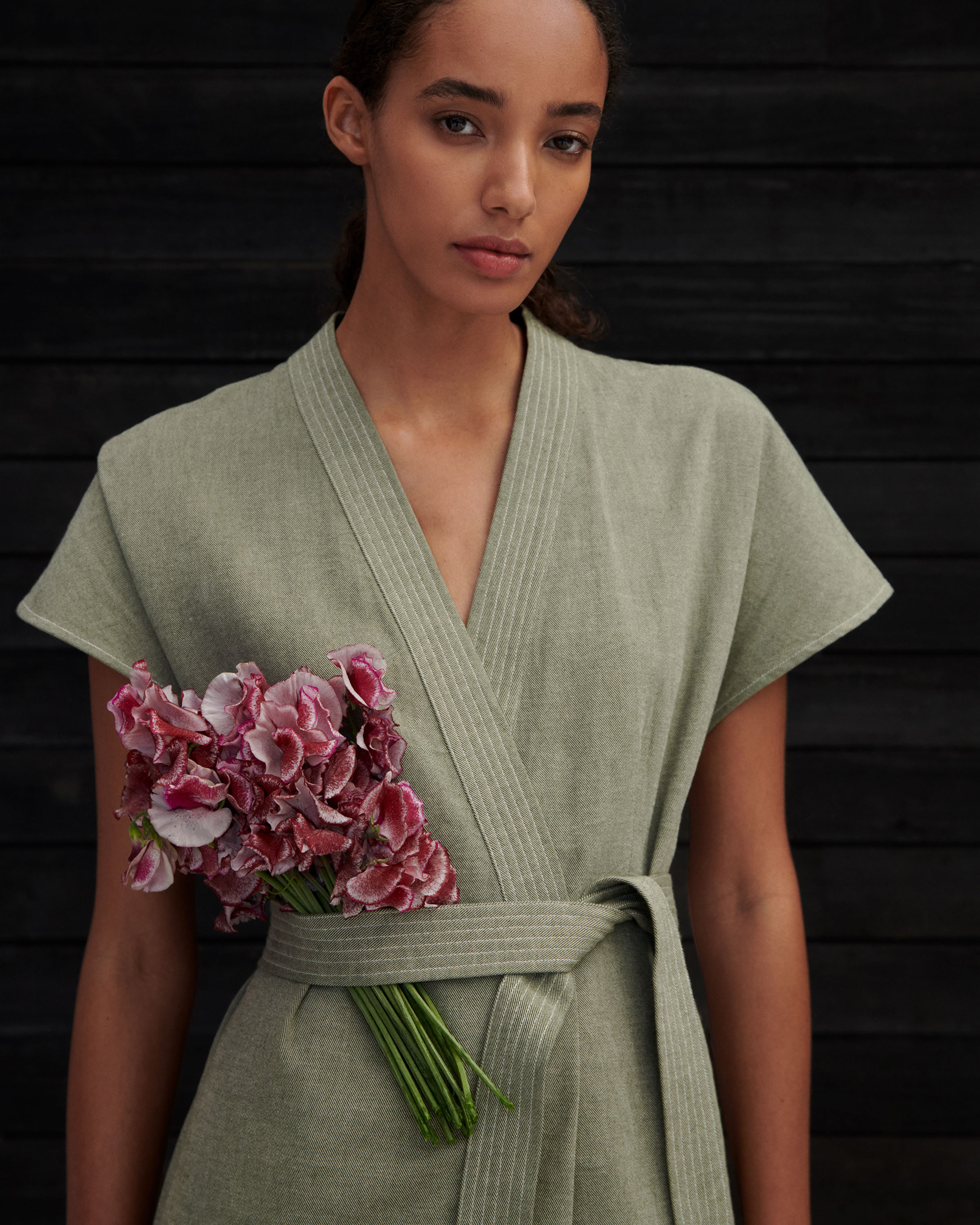 kowtow green dress Dresses Black sequin jumpsuit for New Year’s celebration