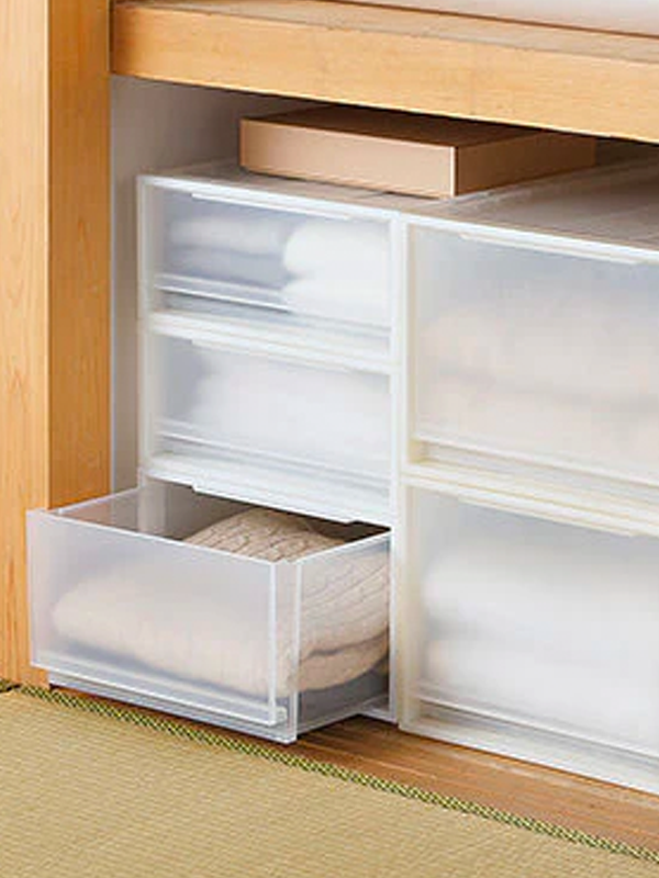 Airtight Storage Containers for Clothes Storage Clothes Compartment Storage  Mesh Compartment Drawer Bag Trouser Box Box Housekeeping & Organizers